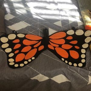3-4 T  homemade monarch butterfly wings.